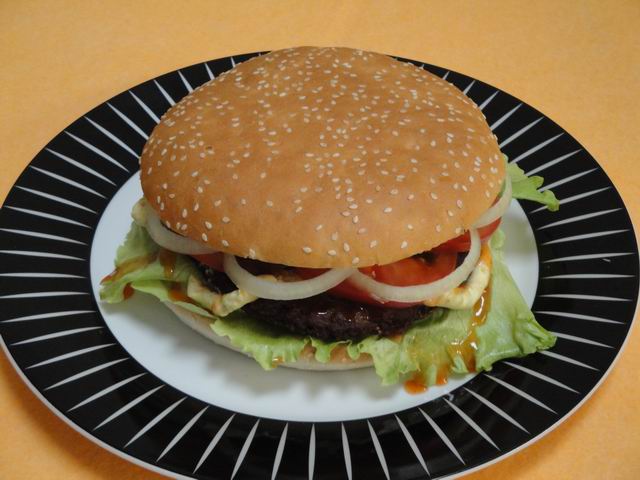 Xxl Hamburger Cheeseburger — Rezepte Suchen